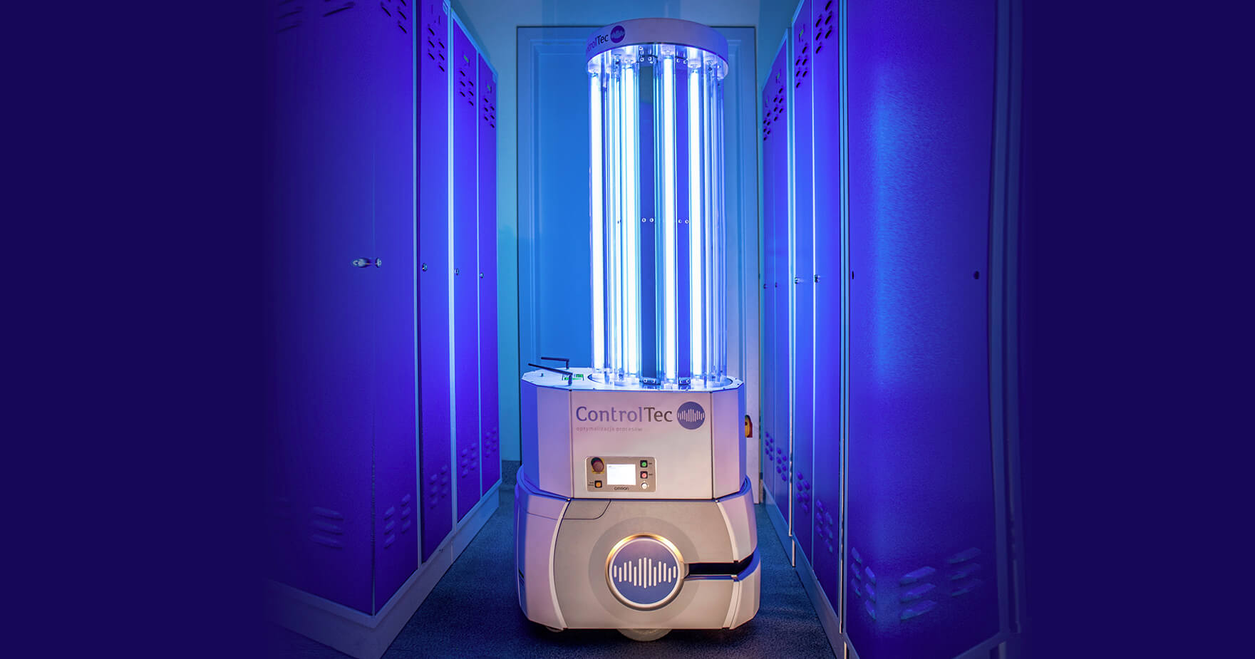 UV light disinfection robot