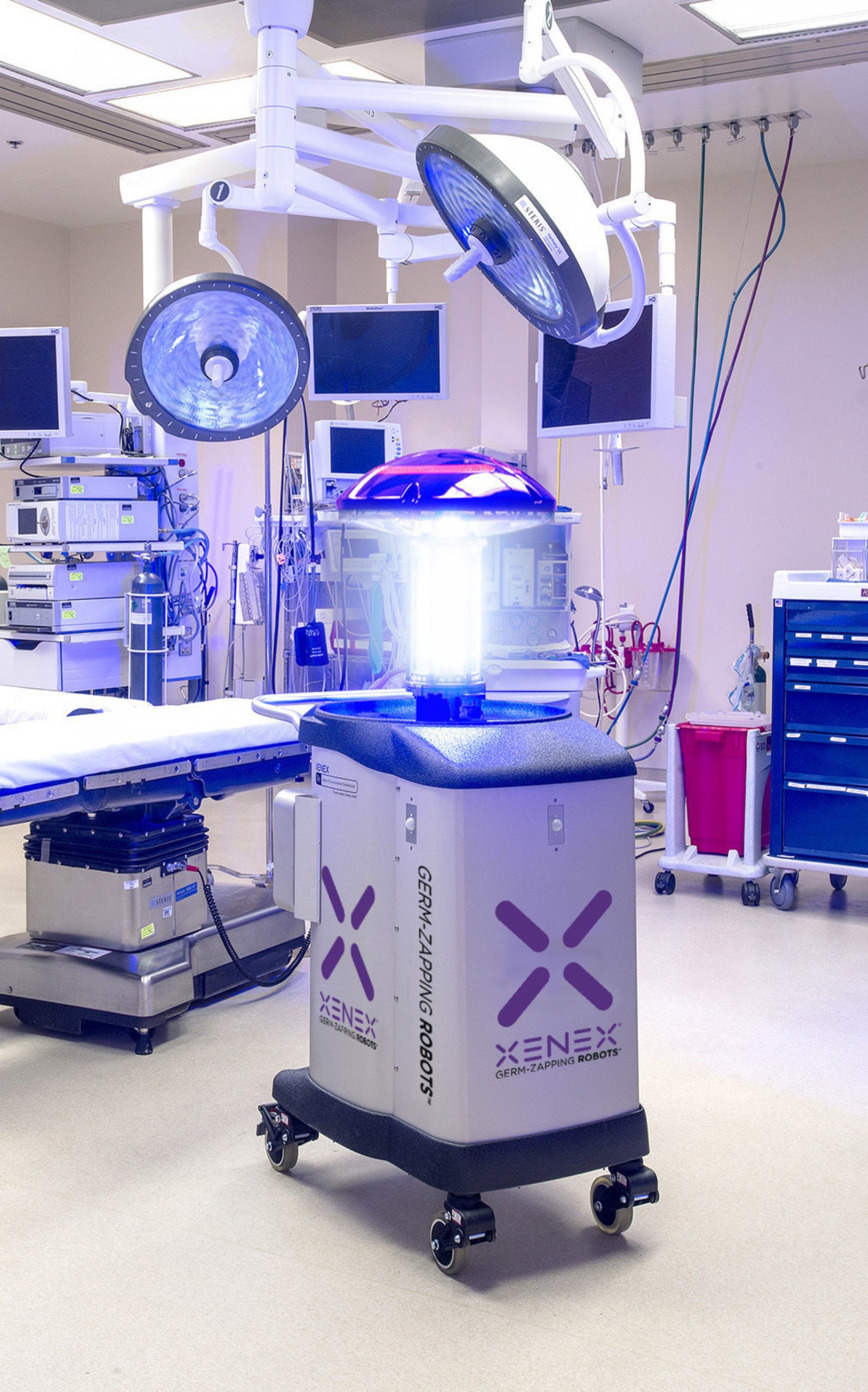 Xenon UV germ-killing Robots