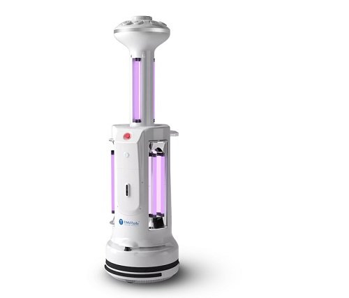 pulsed light disinfection robot for shower