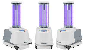 What is pulsed light disinfection robot for shower technology?